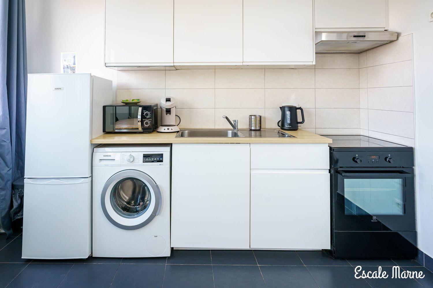 Escale-Marne Fr - 202 - Free Parking - Free Luggage Storage - All Equipped - Linen Included - Washing Machine - 10Mn Walk Metro 8 - Rer A - Panoramic View - From 1 To 14 Guests Maisons-Alfort Cameră foto